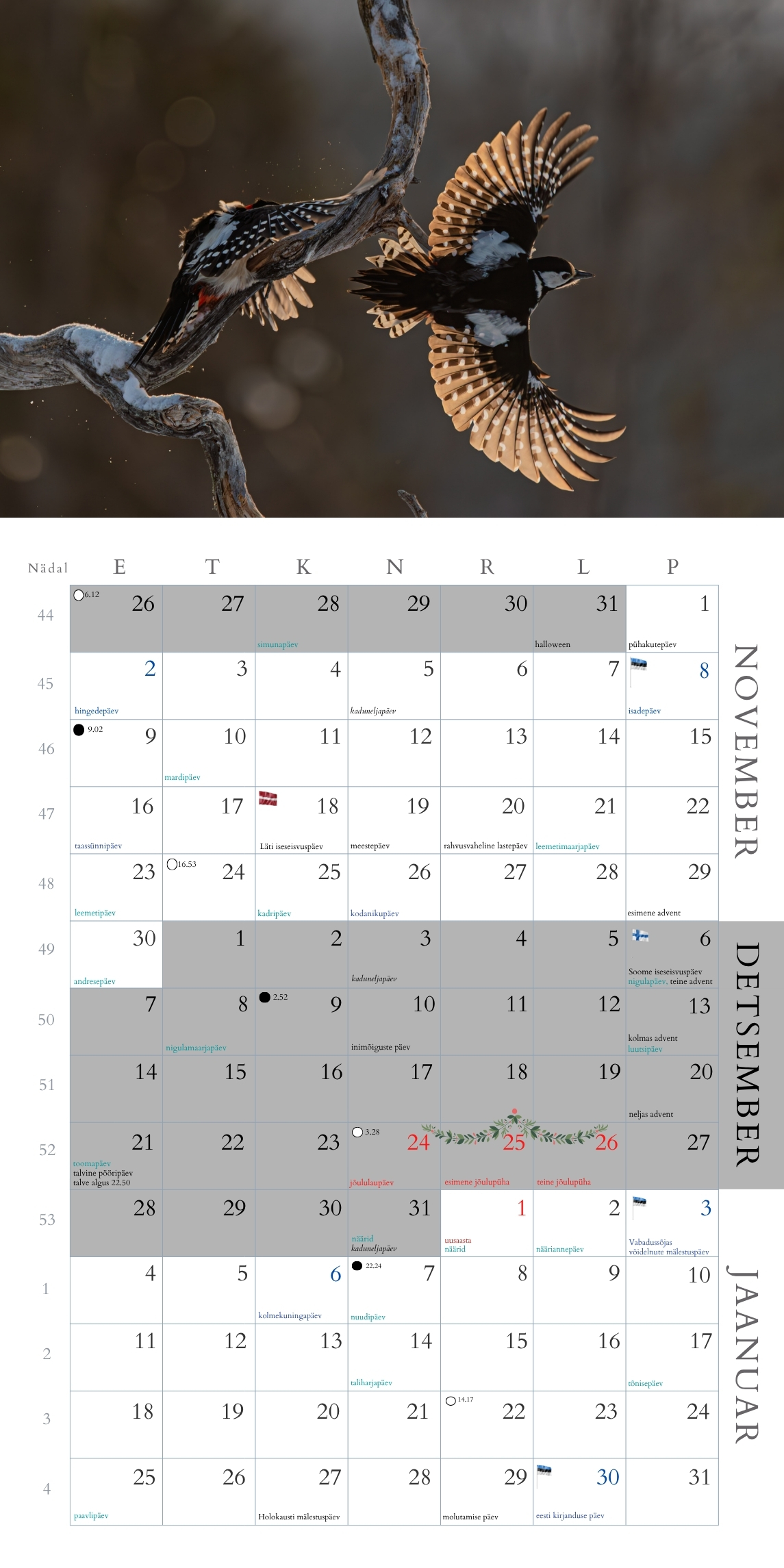 Loomade trio kalender 2026 - Image 5