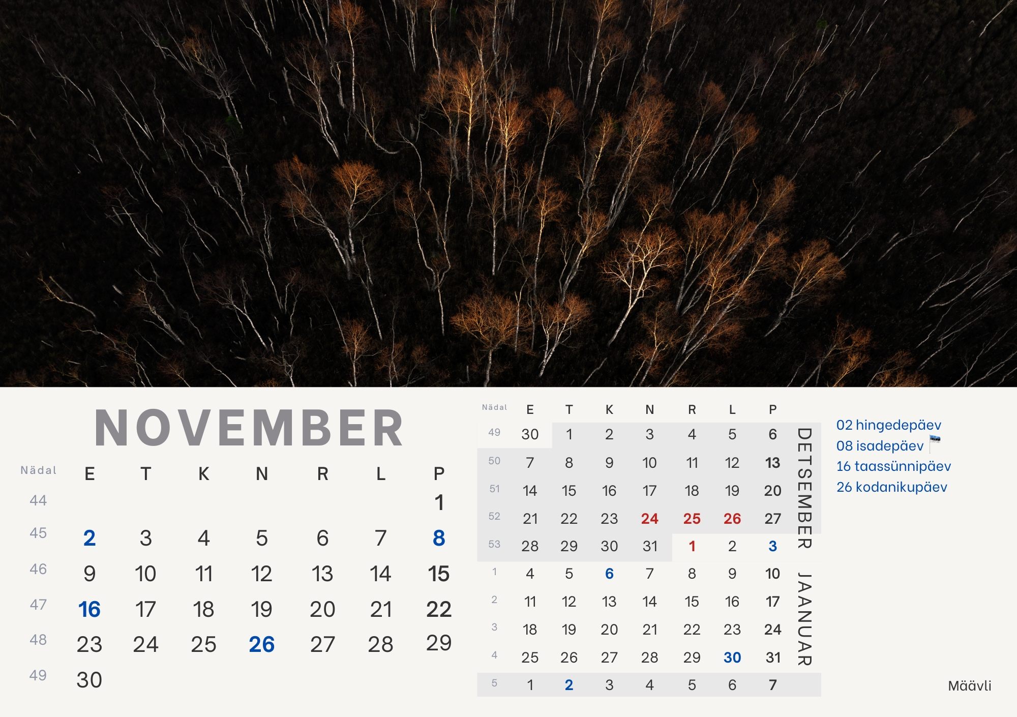 Eelmüük: Hiiumaagia lauakalender 2026 - Image 15