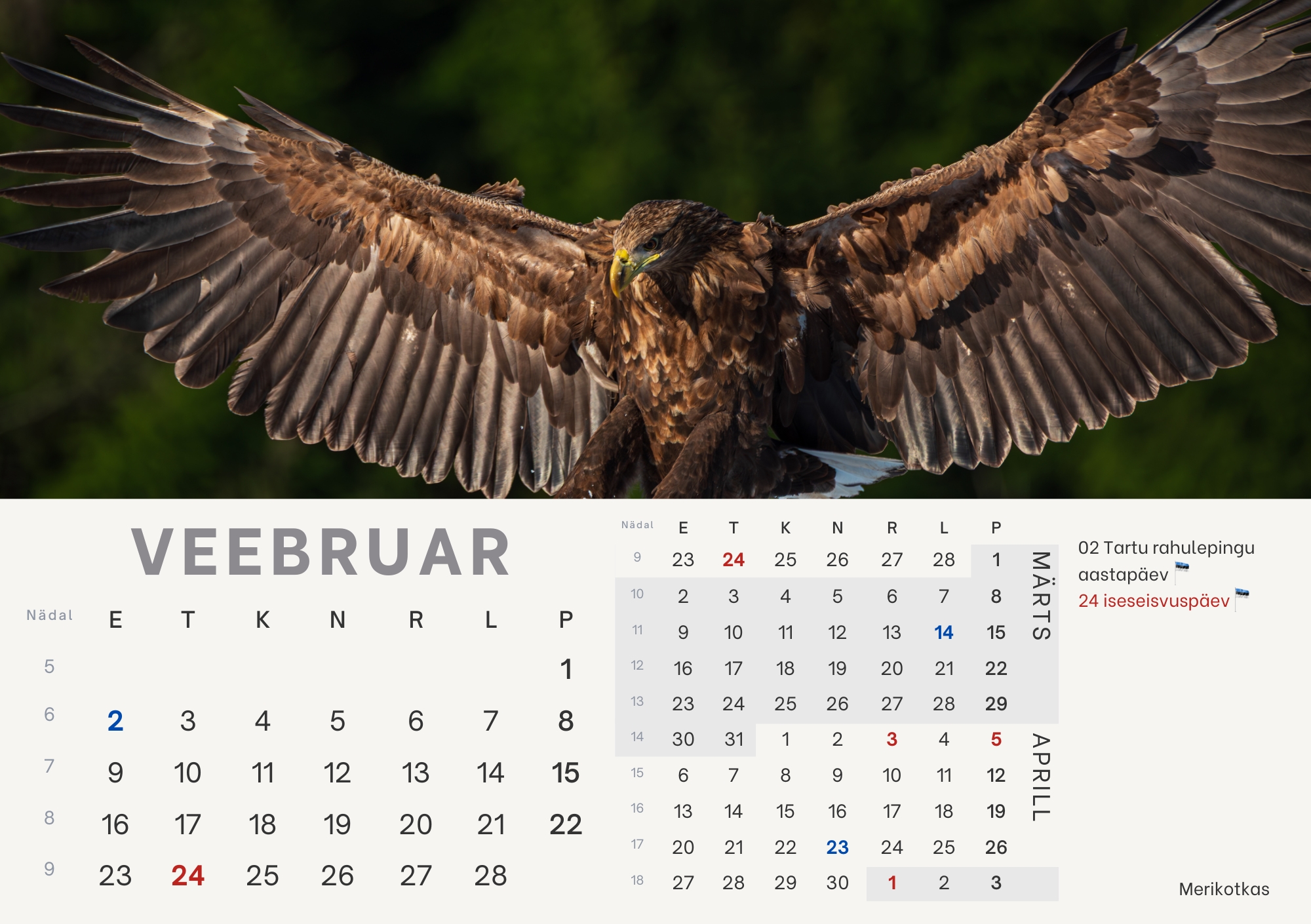 Eelmüük: loomade lauakalender 2026 - Image 4